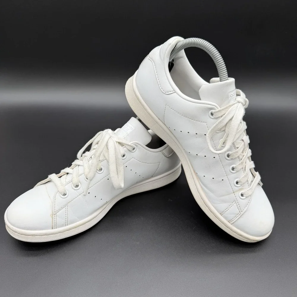 Adidas Stan Smith Triple White Mens Shoes Q47225 Size 8